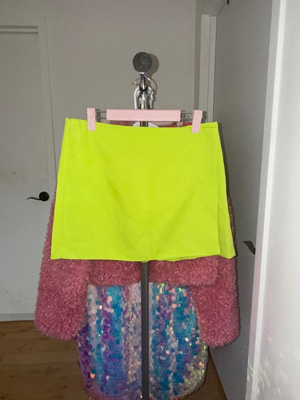 Neon Green Skort